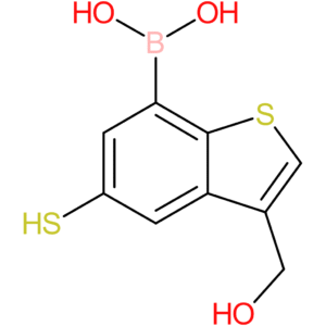3-(hydroxymethyl)-5-mercaptobenzothiophene-7-boronic acid