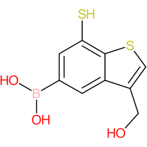 3-(hydroxymethyl)-7-mercaptobenzothiophene-5-boronic acid