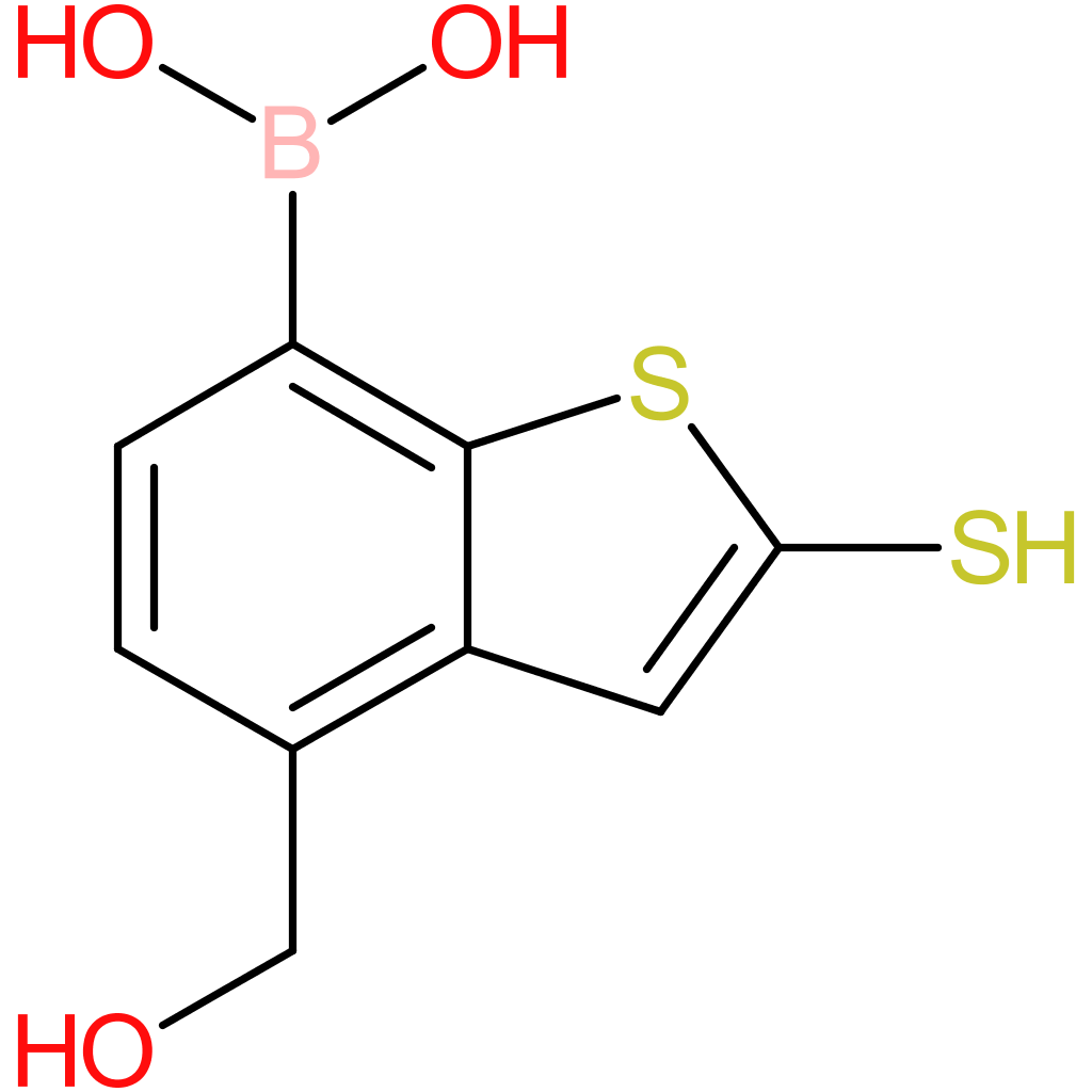 4-(hydroxymethyl)-2-mercaptobenzothiophene-7-boronic acid