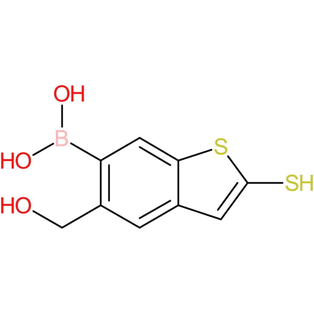 5-(hydroxymethyl)-2-mercaptobenzothiophene-6-boronic acid