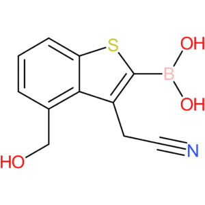 2-borono-4-(hydroxymethyl)benzothiophene-3-acetonitrile