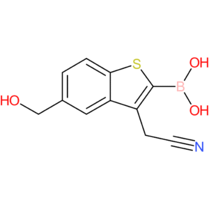 2-borono-5-(hydroxymethyl)benzothiophene-3-acetonitrile