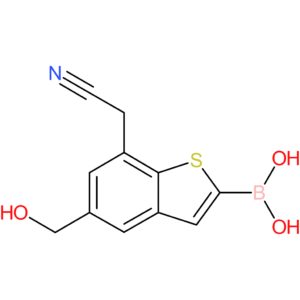 2-borono-5-(hydroxymethyl)benzothiophene-7-acetonitrile