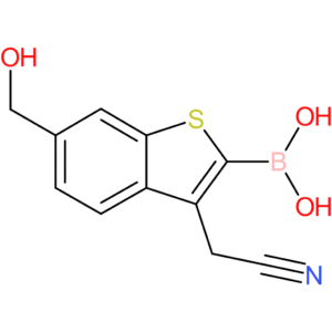 2-borono-6-(hydroxymethyl)benzothiophene-3-acetonitrile