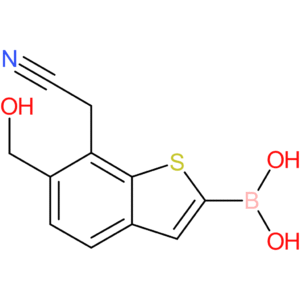 2-borono-6-(hydroxymethyl)benzothiophene-7-acetonitrile