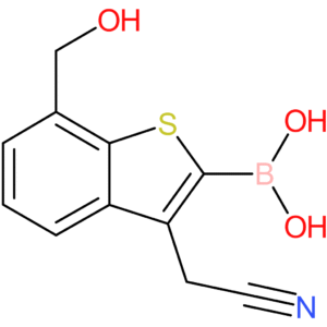 2-borono-7-(hydroxymethyl)benzothiophene-3-acetonitrile