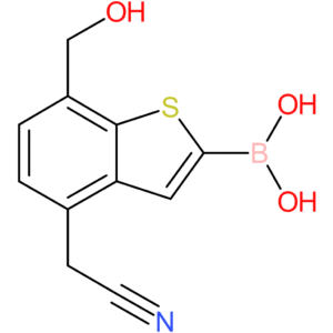 2-borono-7-(hydroxymethyl)benzothiophene-4-acetonitrile