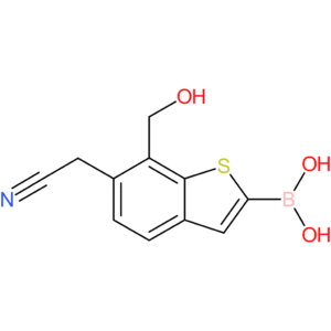2-borono-7-(hydroxymethyl)benzothiophene-6-acetonitrile
