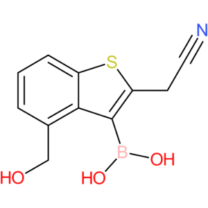 3-borono-4-(hydroxymethyl)benzothiophene-2-acetonitrile