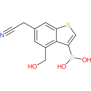 3-borono-4-(hydroxymethyl)benzothiophene-6-acetonitrile