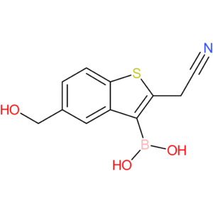 3-borono-5-(hydroxymethyl)benzothiophene-2-acetonitrile