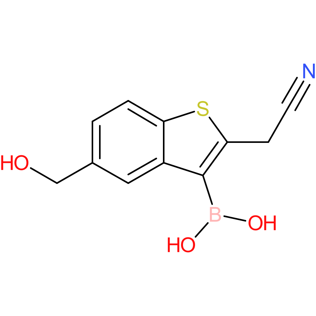3-borono-5-(hydroxymethyl)benzothiophene-2-acetonitrile
