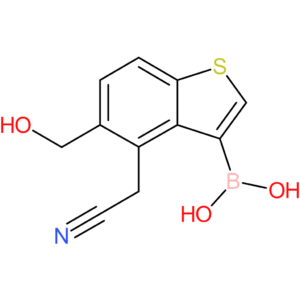 3-borono-5-(hydroxymethyl)benzothiophene-4-acetonitrile