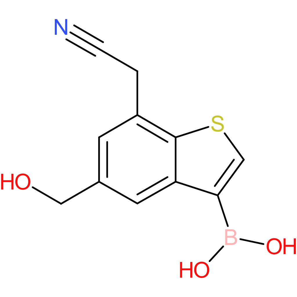 3-borono-5-(hydroxymethyl)benzothiophene-7-acetonitrile
