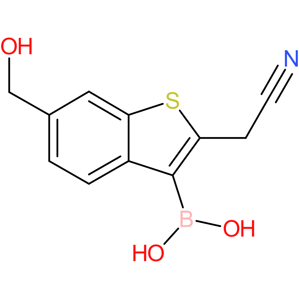 3-borono-6-(hydroxymethyl)benzothiophene-2-acetonitrile