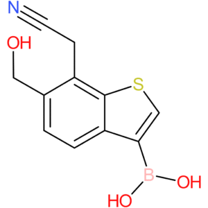 3-borono-6-(hydroxymethyl)benzothiophene-7-acetonitrile