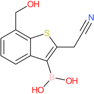 3-borono-7-(hydroxymethyl)benzothiophene-2-acetonitrile