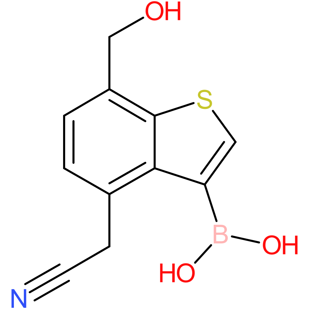 3-borono-7-(hydroxymethyl)benzothiophene-4-acetonitrile