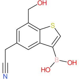 3-borono-7-(hydroxymethyl)benzothiophene-5-acetonitrile