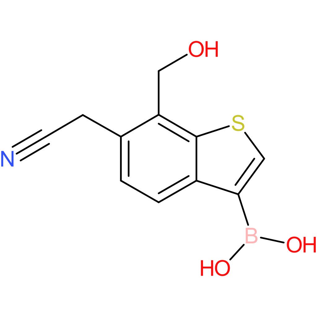 3-borono-7-(hydroxymethyl)benzothiophene-6-acetonitrile