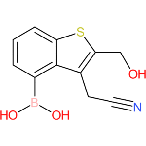 4-borono-2-(hydroxymethyl)benzothiophene-3-acetonitrile