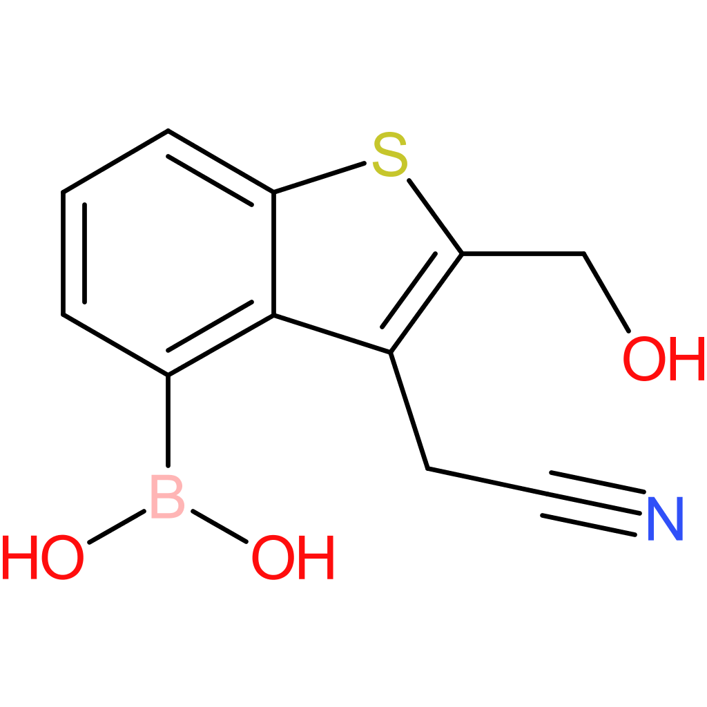 4-borono-2-(hydroxymethyl)benzothiophene-3-acetonitrile
