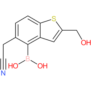 4-borono-2-(hydroxymethyl)benzothiophene-5-acetonitrile