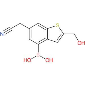 4-borono-2-(hydroxymethyl)benzothiophene-6-acetonitrile