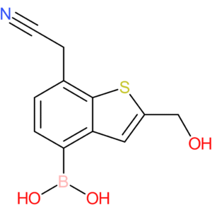 4-borono-2-(hydroxymethyl)benzothiophene-7-acetonitrile