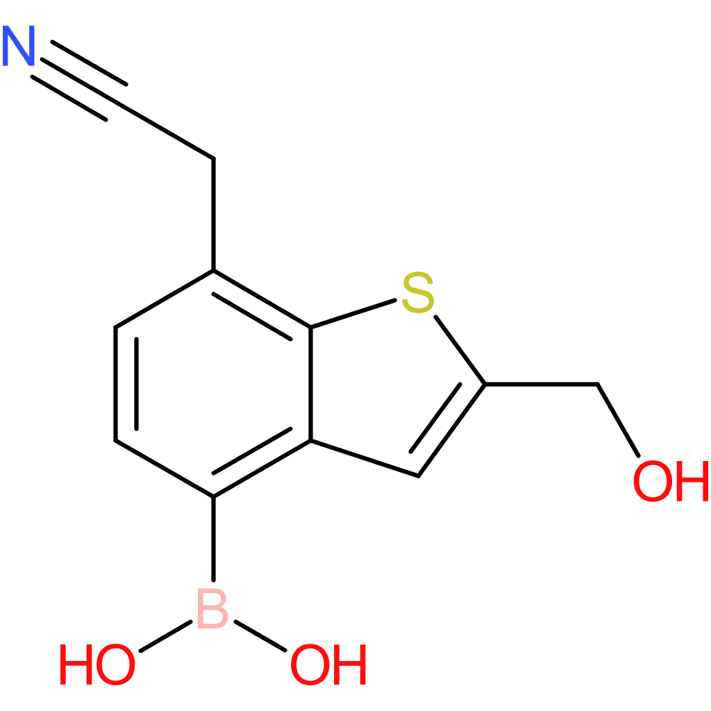 4-borono-2-(hydroxymethyl)benzothiophene-7-acetonitrile