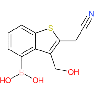 4-borono-3-(hydroxymethyl)benzothiophene-2-acetonitrile