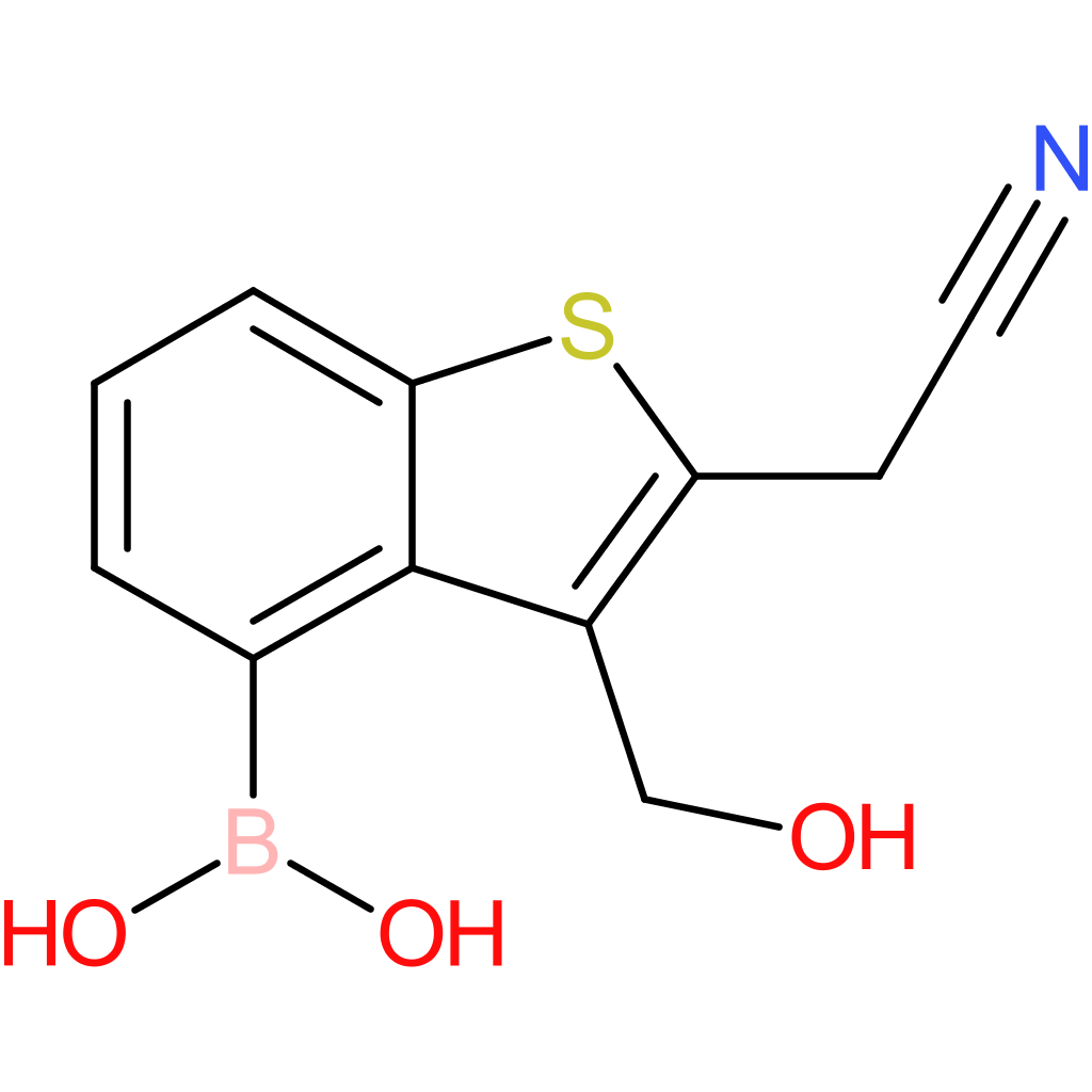 4-borono-3-(hydroxymethyl)benzothiophene-2-acetonitrile