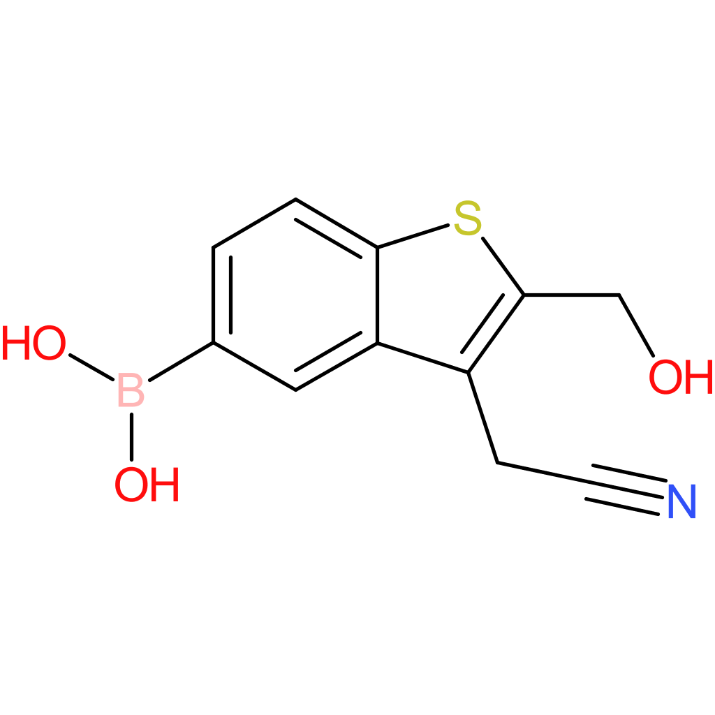 5-borono-2-(hydroxymethyl)benzothiophene-3-acetonitrile