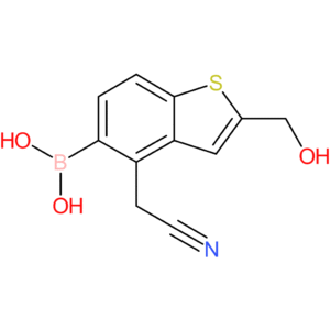5-borono-2-(hydroxymethyl)benzothiophene-4-acetonitrile