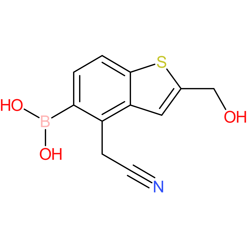 5-borono-2-(hydroxymethyl)benzothiophene-4-acetonitrile