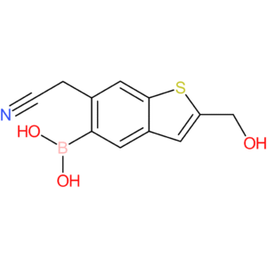 5-borono-2-(hydroxymethyl)benzothiophene-6-acetonitrile