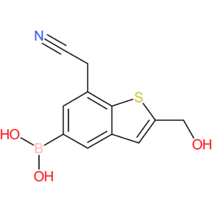 5-borono-2-(hydroxymethyl)benzothiophene-7-acetonitrile