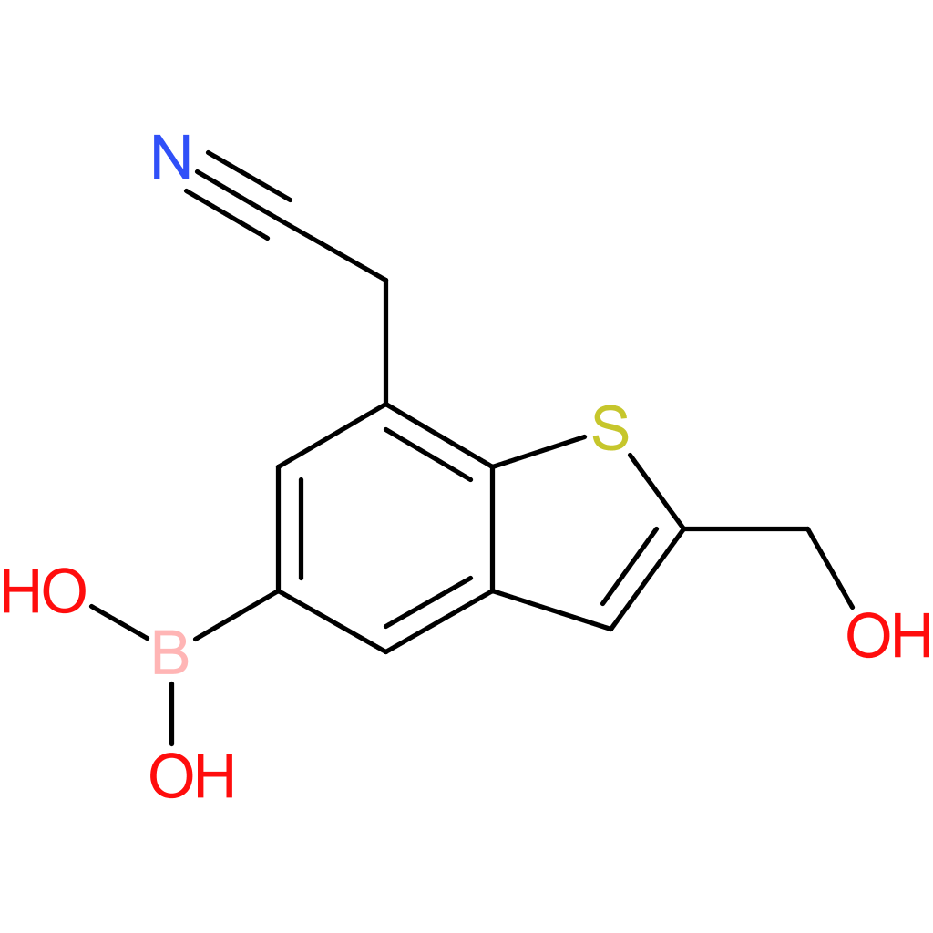 5-borono-2-(hydroxymethyl)benzothiophene-7-acetonitrile