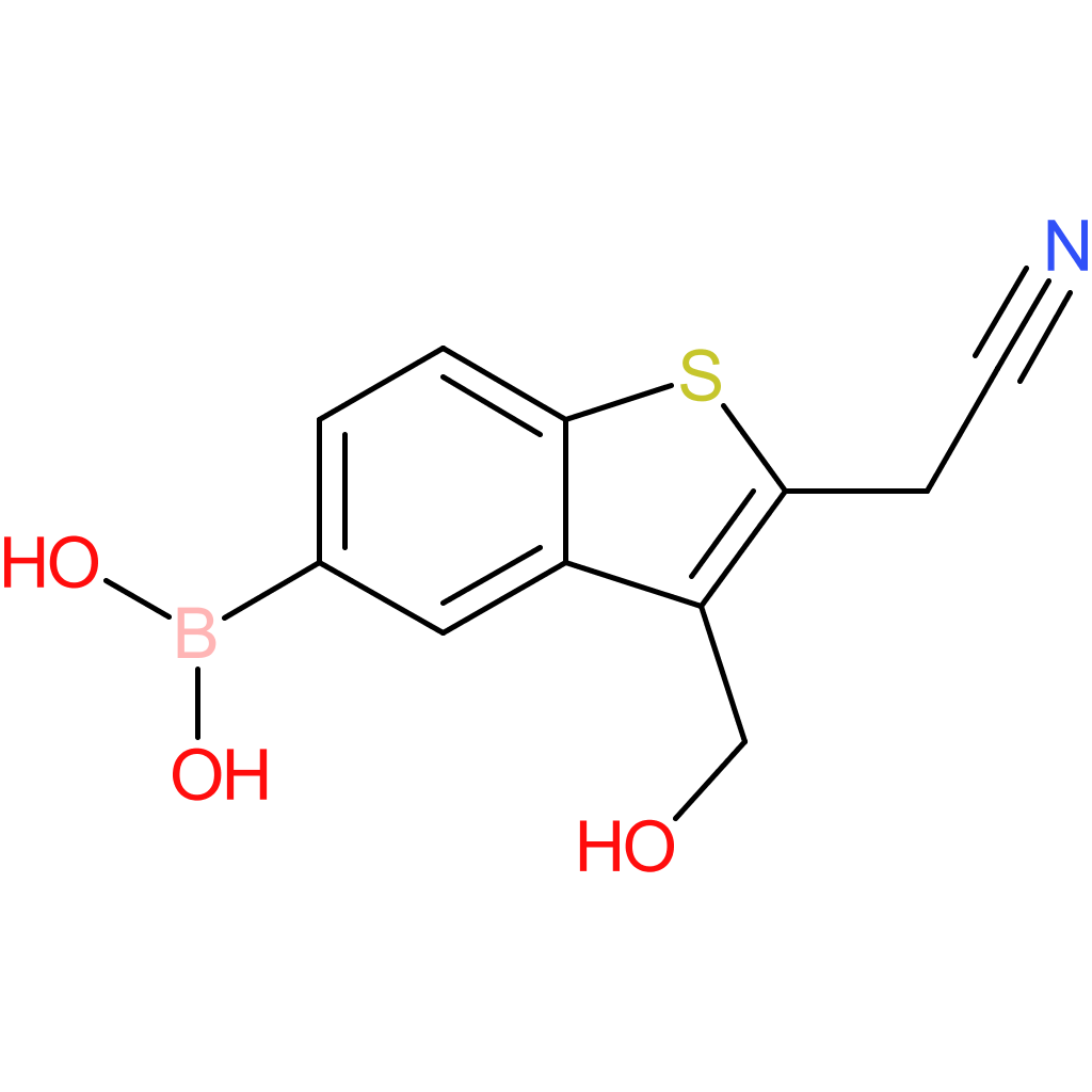 5-borono-3-(hydroxymethyl)benzothiophene-2-acetonitrile