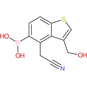 5-borono-3-(hydroxymethyl)benzothiophene-4-acetonitrile