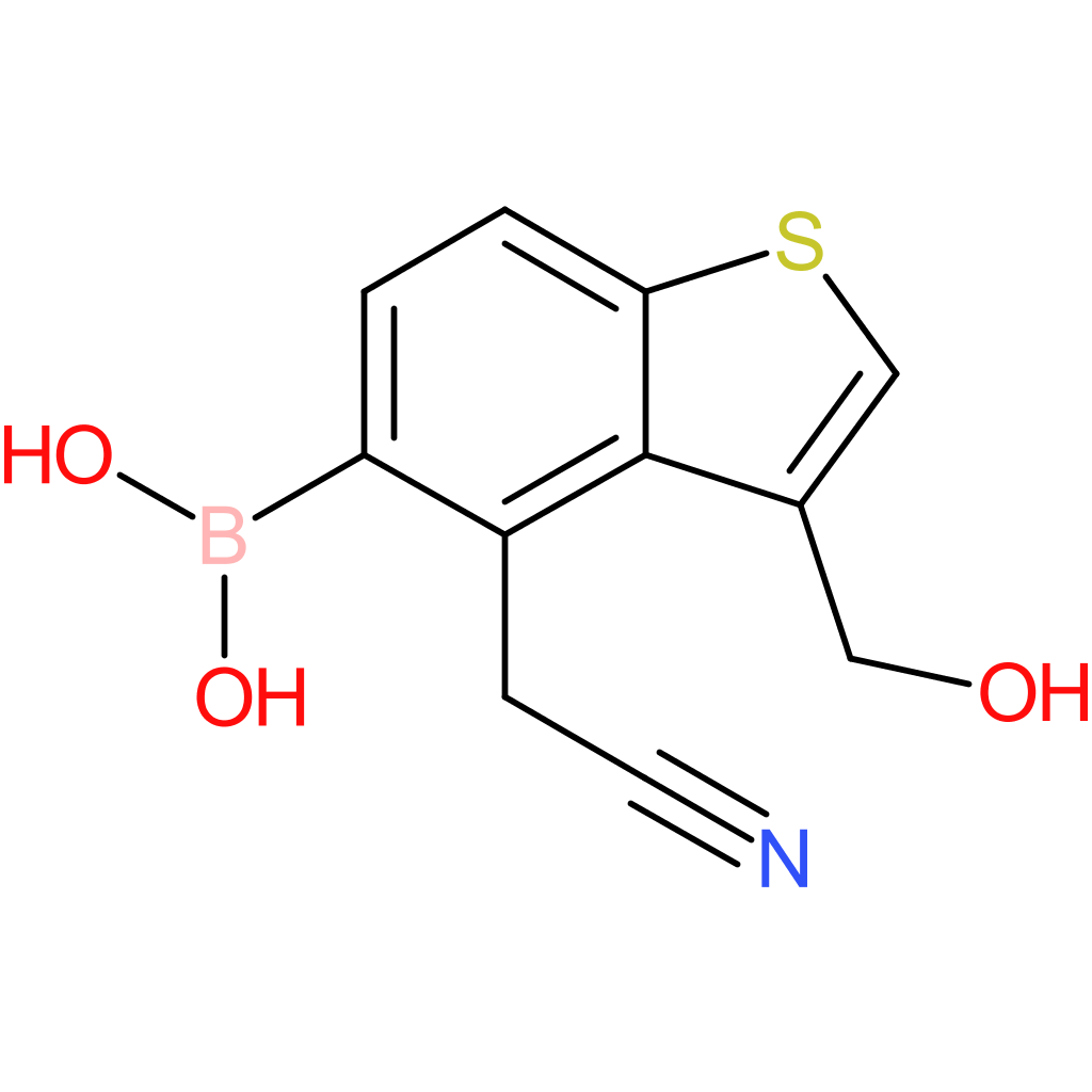 5-borono-3-(hydroxymethyl)benzothiophene-4-acetonitrile