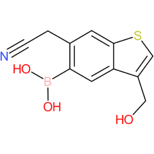 5-borono-3-(hydroxymethyl)benzothiophene-6-acetonitrile