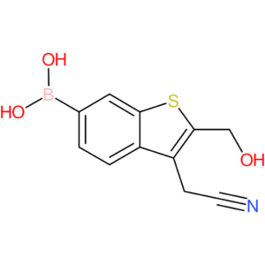 6-borono-2-(hydroxymethyl)benzothiophene-3-acetonitrile