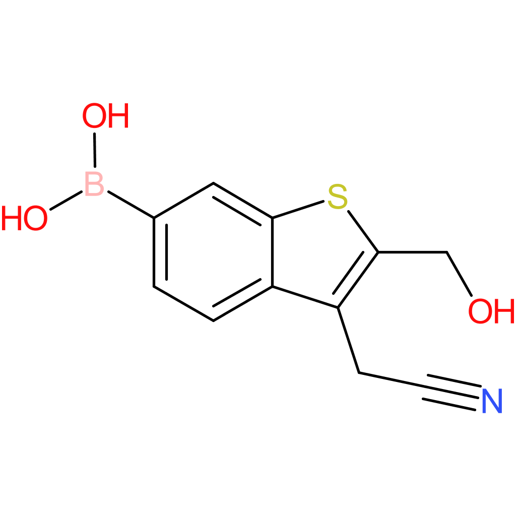 6-borono-2-(hydroxymethyl)benzothiophene-3-acetonitrile