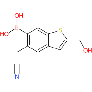 6-borono-2-(hydroxymethyl)benzothiophene-5-acetonitrile