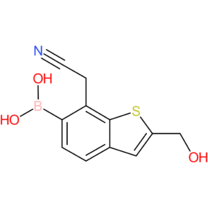 6-borono-2-(hydroxymethyl)benzothiophene-7-acetonitrile