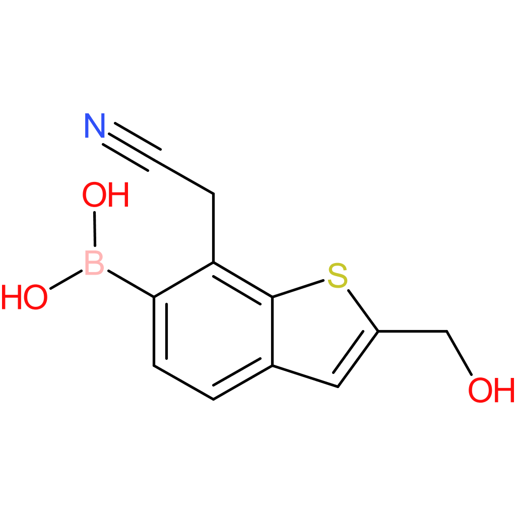 6-borono-2-(hydroxymethyl)benzothiophene-7-acetonitrile