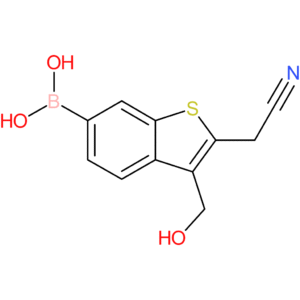 6-borono-3-(hydroxymethyl)benzothiophene-2-acetonitrile
