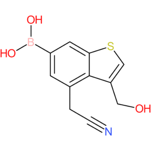 6-borono-3-(hydroxymethyl)benzothiophene-4-acetonitrile