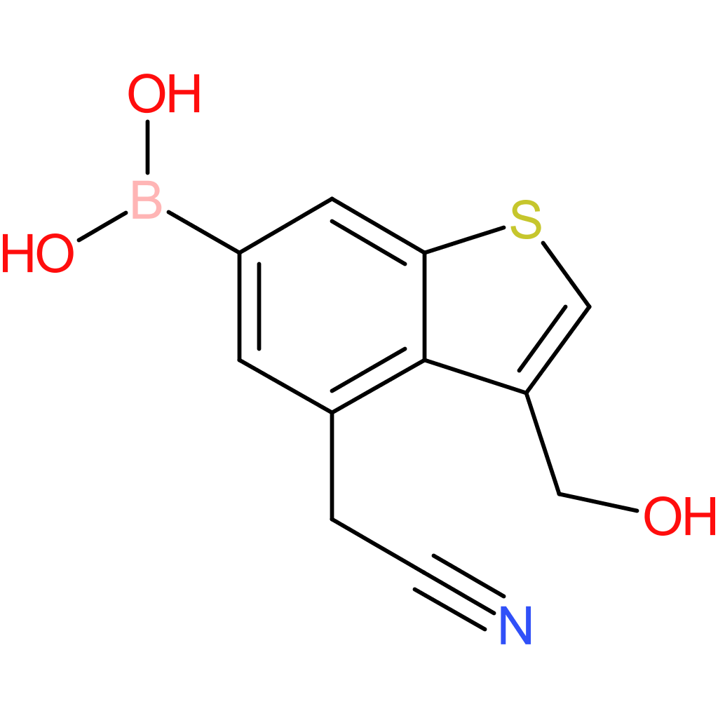 6-borono-3-(hydroxymethyl)benzothiophene-4-acetonitrile